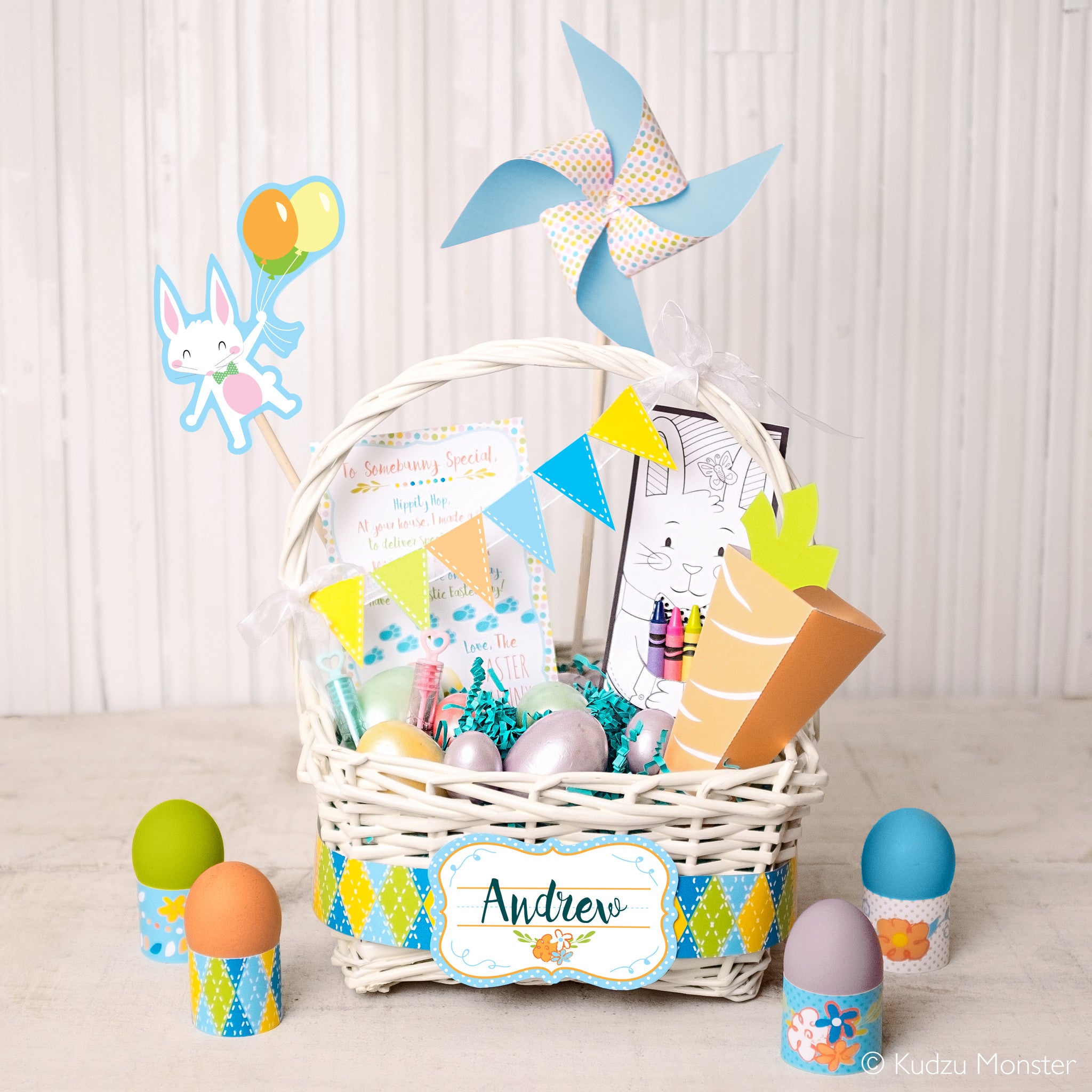 monsters inc easter basket Printable Easter Basket Kit – Kudzu Monster