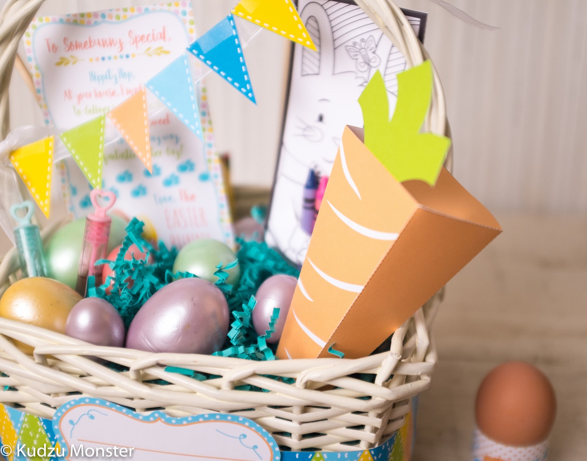 monsters inc easter basket Printable Easter Basket Kit – Kudzu Monster