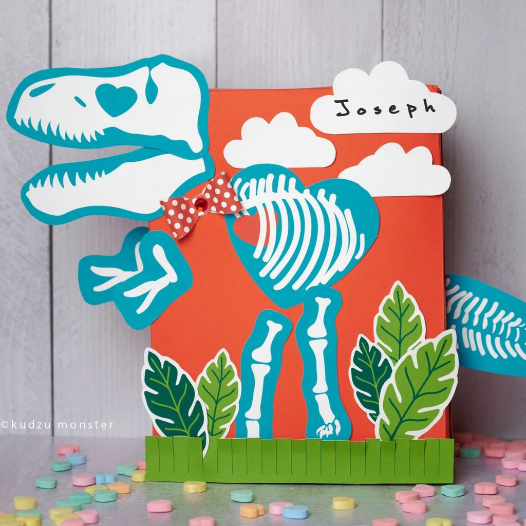 Dino Fossil Valentine Box Decor Kit