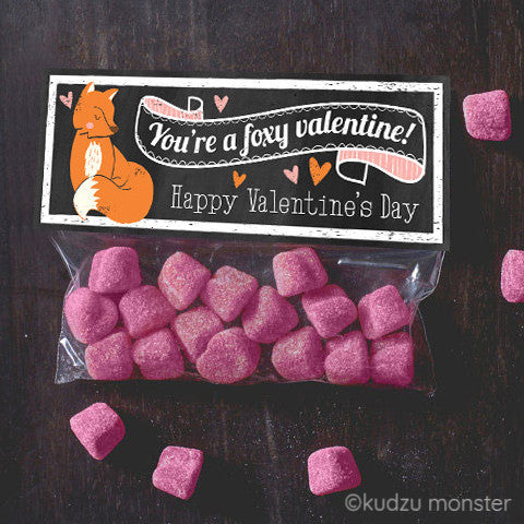 Valentine Fox Treat Topper - Kudzu Monster
