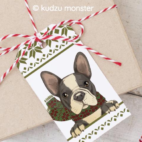DIY Frenchie Gift Tags