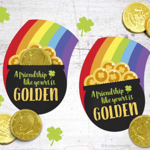 Printable Pot O' Gold Coin Holder