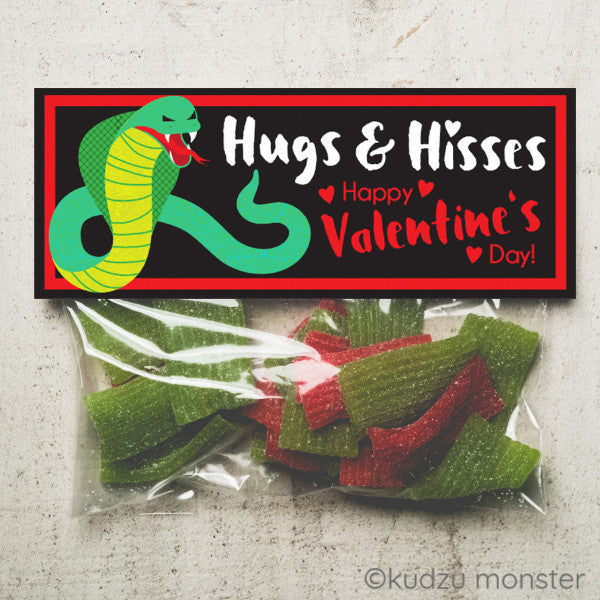 Valentine Snake Treat Topper - Kudzu Monster
