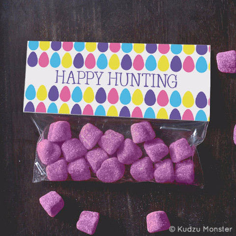 Printable Easter Egg Hunt Treat Topper - Kudzu Monster
