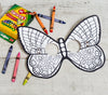 Halloween Printable butterfly coloring mask for kids butterfly color activity mask insect mask fun girl halloween craft DIY print at home