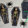 INSTANT DOWNLOAD Skeleton toy coffin Halloween non candy treat empty open coffin to attach goodie to. Easy DIY print at home