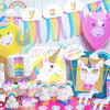 Unicorn Rainbow Printable Party Decor and Birthday Activity Kit Instant Download photo props, banner, cupcake wrappers, party favors, & more
