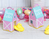 Hen House treat boxes for Easter Peeps chicks instant download DIY foldable paper chicken coop Cute gift box for easter basket / party favor