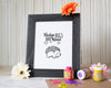 Mother's Day Finger Paint Art Printable Hedgehog Hedge Hugs DIY Kid's Art Activity Fingerprints Ink Pad Interactive 8x10 in Art work Print