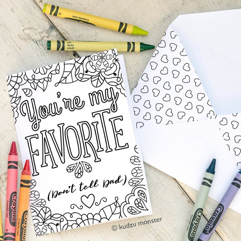 Cards Coloring Outlines Greeting Card Coloring Pages