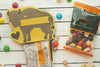 Trail Mix Valentines for Kids Bison Buffalo Adventure Hiking Wildlife Explorer Valentine's Day Treat Bag Toppers GORP Goodie Bag Card