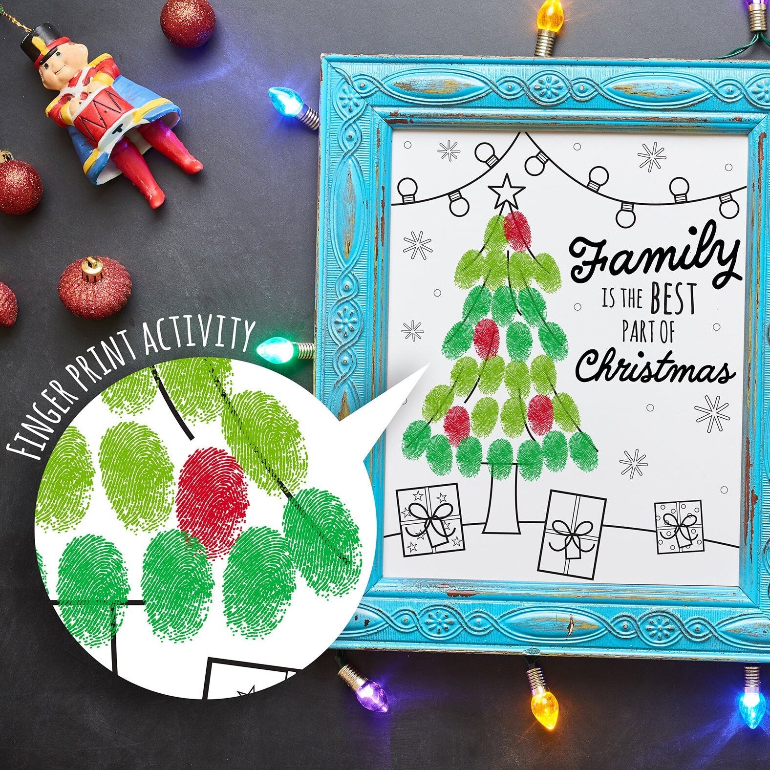 Printable Christmas Tree Fingerprint Coloring Activity Kudzu Monster printable-christmas-tree-fingerprint-coloring-activity-kudzu-monster