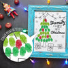 Printable Christmas Tree Fingerprint coloring activity | Instant download finger paint kids art coloring sheet | DIY finger painting artwork