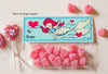 Printable treat topper valentine's day mermaid ariel under the sea ocean sea girly heart candy bag top print at home INSTANT DOWNLOAD