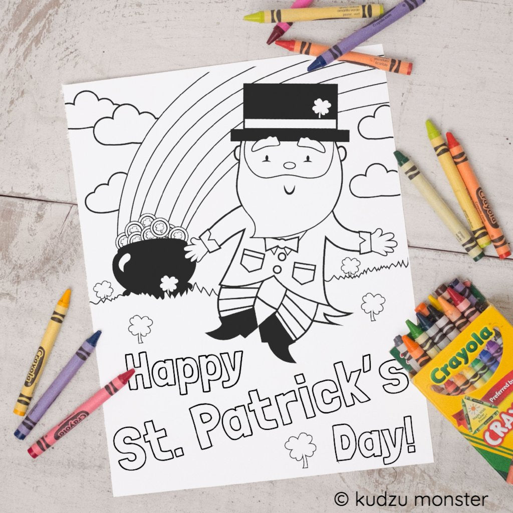 FREE Printable St. Patrick's Day Coloring Sheet