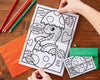 Dino Egg Folding Surprise Coloring Page Variety Pack