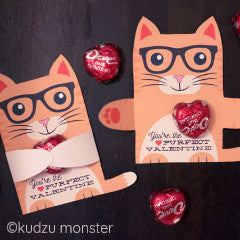 Valentine Orange Kitten Candy Huggers - Kudzu Monster
