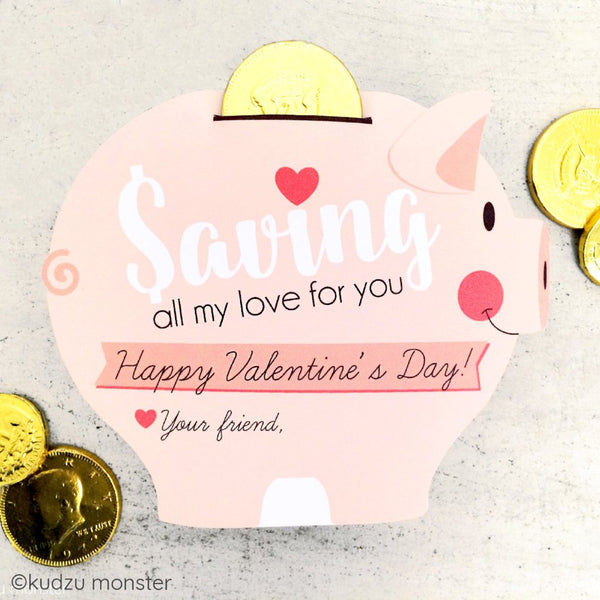 Piggy Bank Valentine