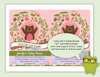 Pink Woodland Bear Printable Invitation - Kudzu Monster
 - 2