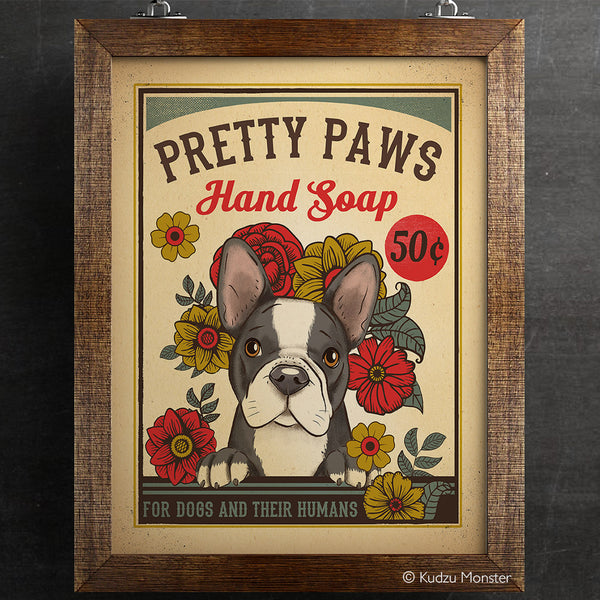 Pretty Paws Soap Vintage Style Art