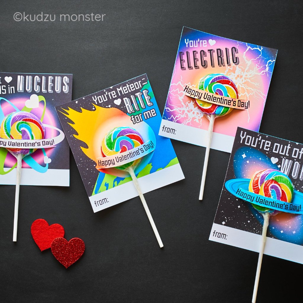 Space Lollipop Valentine Combo Pack