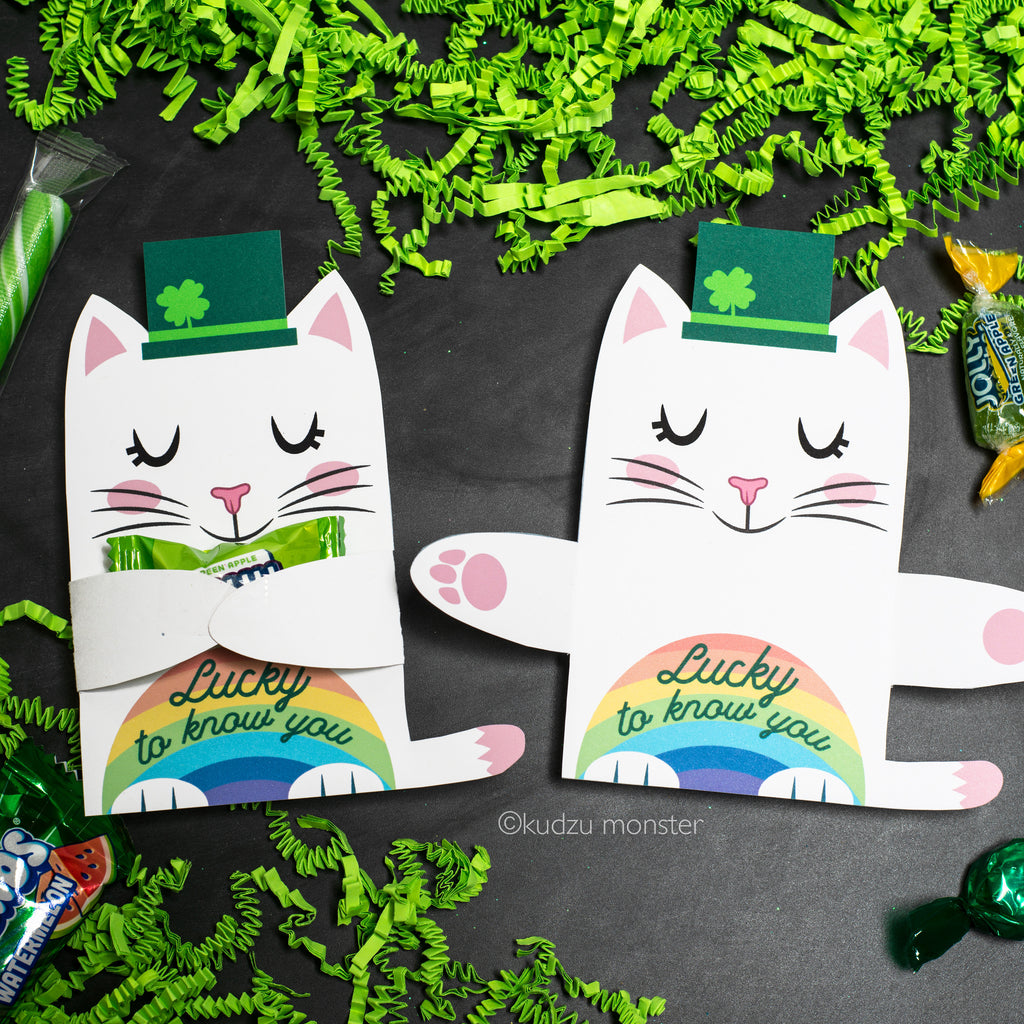 Cat Leprechaun Candy Hugger