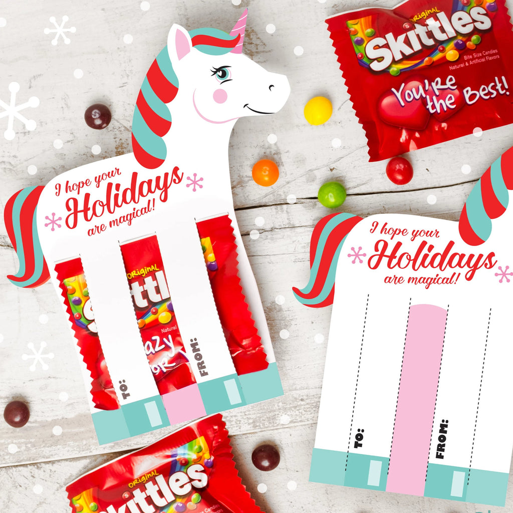 Unicorn Skittles Holiday Card