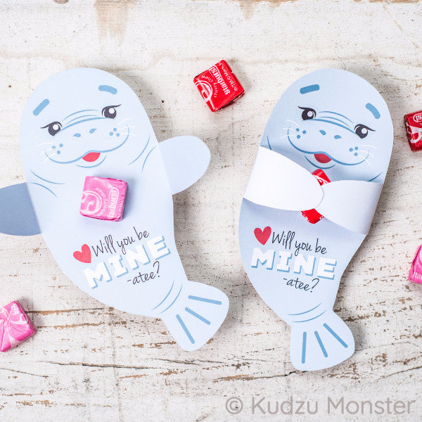 Valentine Manatee Candy Huggers - Kudzu Monster
