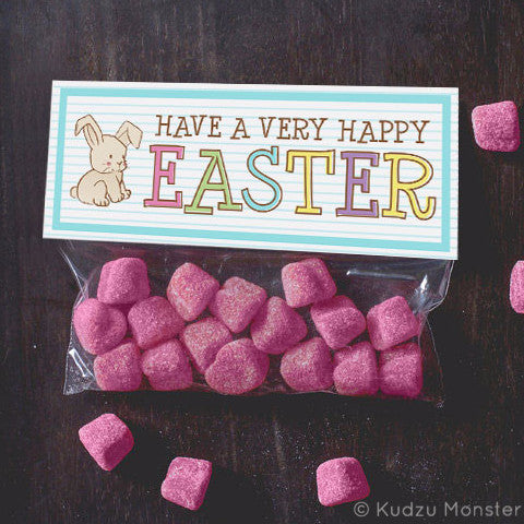 Printable Easter Treat Topper - Kudzu Monster
