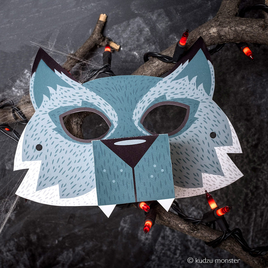 Printable Werewolf Mask - Kudzu Monster
 - 1